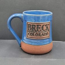 Breckenridge Colorado Coffee Mug Blue Pottery Large Souvenir picture