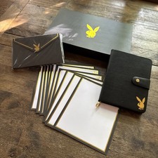 Playboy Stationery Set In Collectable Box Gold Black Sexy  Bunny picture