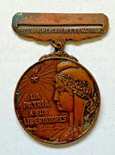 1895- 1898 SPAN AM War of Independence Bronze Commemorative Medal VETERANS picture