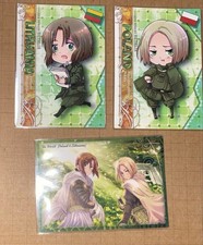 Hetalia Character Card Set 3pcs Lithuania Poland Anime Collectible picture