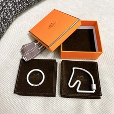 Hermes Cheval Cheval Keychain Ring & Used Condition picture