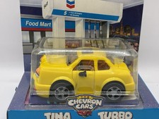 Vintage NOS 1998 The Chevron Cars TINA TURBO NRFB New in Package Yellow SEALED picture