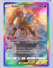 Pokemon TCG Pocket - Entei EX - Rainbow 2⭐- Secluded Springs - ENGLISH picture