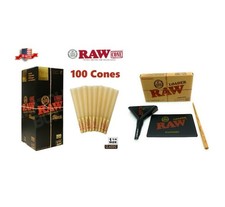 RAW BLACK  1 1/4 size pre rolled cone + raw 1/4 size cone loader picture