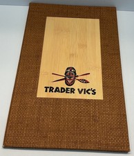 Authentic Trader Vic’s Woven Bamboo Tiki Bar Restaurant Menu picture