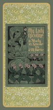 Book Lovers LAMINATED Bookmark - MY LADY NICOTINE 1896 Book Image J M Barrie picture