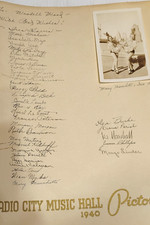 1940 Radio City Music Hall Pictorial ROCKETTES Signed and  Autographed, + Photo picture