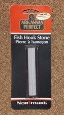 Vintage NOS Genuine Arkansas Hard Tapered Hook Sharpening Stone Whetstone  picture