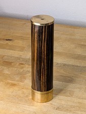 Vintage 1987 Van Cort Instrument Makers Wood and Brass Kaleidoscope 9.5