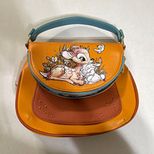 Loungefly Disney Bambi Thumper Orange Crossbody Bag Purse Small picture