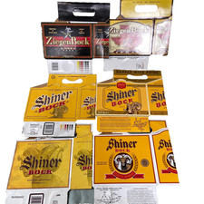 Shiner Beer Lot 6 Pack Carton Case 4 Different Bock ZiegenBock Budweiser Brewery picture