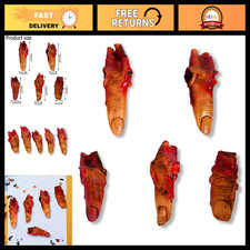 Scary Bloody Severed Finger Props - Realistic Fake Chopped Off Fingers for Hallo picture