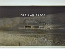 1940's UNADILLA VALLEY RR CLASS 4-4-0 LOCOMOTIVE #1 MILK TRAIN PHOTO NEGATIVE picture
