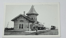 1911 RPPC Chatham MA Railroad Depot Station Steam Train Cape Cod Railroad picture