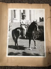 Antique Vintage 1940’s 1950's Horse Scrapbook Full Of B&W Pics Americana picture