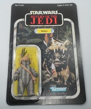 RECARDED 1984 Ewok Teebo Star Wars ROTJ 100% Complete Vintage Action Figure Lot picture