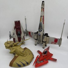 Adult Collection Lot Of 4 Quality Vintage 90’s Star Wars Space Ships And Craft picture