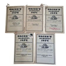 Vintage Grier’s Almanac Lot 1970 1971 1972 1973 1974 Ads Ephemera picture