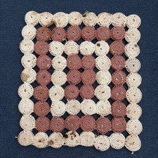 Vintage Crochet 1960s Hot Pad Trivet Coke Tour The World Bottle Caps 72 Square picture