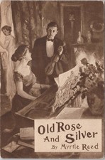 1910 Old Rose And Silver Myrtle Reed Book Ad Postcard picture