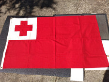 Tonga Flag 3'x5' Sewn Cotton Vintage picture
