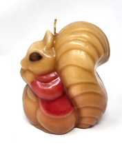 Vintage Squirrel Candle Factory Chipmunk Cute Woodland Forest Decor Unused 5.5