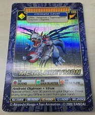 Bandai Digimon Digital Monsters MetalGreymon BO-143 Holo Trading Card 2000 picture
