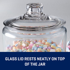 Anchor Hocking Heritage Hill Glass Jar with Lid 1 Gallon picture