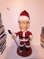 2001 Gemmy 19” Animated Singing & Swinging Bing Crosby Santa Doll  **READ*** picture
