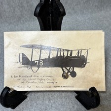 Antique 1919 De Havilland Biplane Photo Naval Flying Circus Omaha NE Walker 78 picture