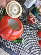 Vintage Mid-Century  Hand Painted 8.5