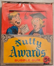 1964 Topps Nutty Awards Empty Display Box Jack Davis art SUPER RARE picture