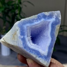 251G Natural Blue striped agate Crystal Chunks piece form Mineral Specimens picture