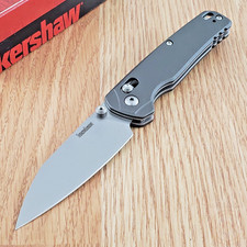 Kershaw Bel Air Folding Knife 3.13 CPM MagnaCut Steel Blade Gray Aluminum Handle picture