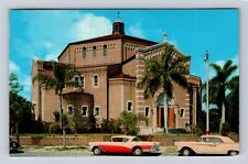 St Petersburg FL-Florida, St Mary's Catholic Church, Vintage c1962 Postcard picture