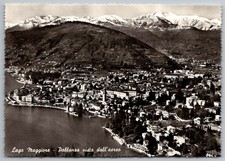 Pallanza Lago Maggiore Aerial View Vintage Italy Real Photo Postcard picture