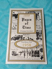 1958 Pages Of Time Booklet - A Nostalgia News Report - Your Special Year picture