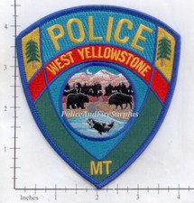 Montana - West Yellowstone MT Police Dept Patch picture