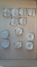 12 vintage Glass Crystal Salts picture