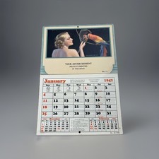 1942 Salesman Sample Advertising Calendar As Others See Us Parrot NOS picture