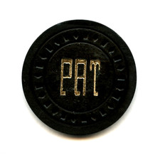 OLD VINTAGE 1966 CALIF CARD ROOM CHIP - $20.00 - PAT'S CLUB - RIO LINDA CA picture