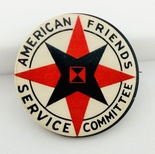 Vtg 1930s AFSC Quaker Star Pin American Friends Service Committee Pinback Button picture