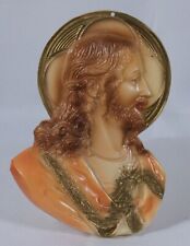 Vintage Jesus Wall Hanging Plastic I Religious Catholic 5.5 Christian 60s 50s picture