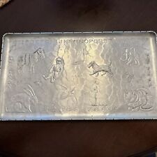 Vintage Wendell August Forge Aluminum Child's Tray - Letters, Animals & Numbers picture