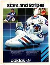 PRINT AD 1978 Adidas Stars And Stripes Soccer Franz Beckenbauer NASL 70's Ad picture
