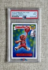 2015 TOPPS Michael Jordan PSA 9 Garbage Pail Kids 30th JUMPIN' JORDAN #7b 🔥 picture