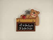 A is for Apple, B is for Bear Special Teacher Country Rustic Hanging Ornament picture