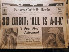 9 Original Space Race newspapers 1958-1969 picture