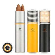 Galiner Travel 4-6 Tube Cigar Tube Humidor Case Humidifier Hygrometer Gift Box picture