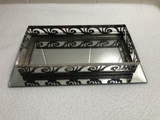 Vintage STUDIO SILVERSMITHS Mirror Vanity Tray 4.25 x 7.5 picture